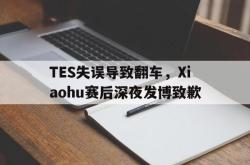 Kaiyuan Game card-TES失误导致翻车，Xiaohu赛后深夜发博致歉